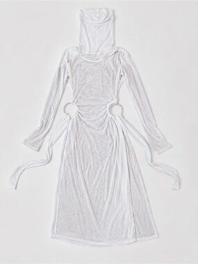 🤍 Darker Wavs Sheer Cutout Maxi Dress – SOLD OUT